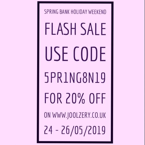 2019 Spring Bank Holiday Flash Sale Voucher Code